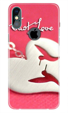 Just love Mobile Back Case for iPhone Xs Max logo cut  (Design - 88)