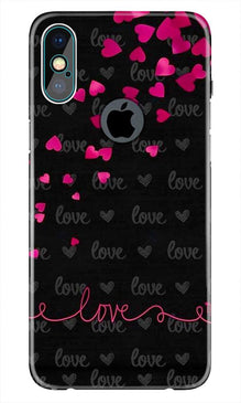 Love in Air Mobile Back Case for iPhone Xs Max logo cut  (Design - 89)