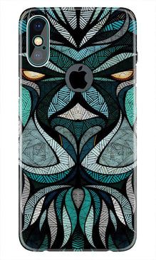 Lion Mobile Back Case for iPhone Xs Max logo cut  (Design - 97)