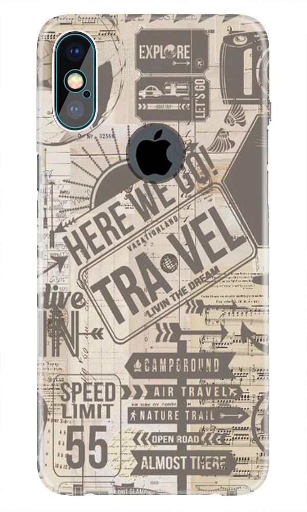 Travel Case for iPhone Xs Max logo cut (Design - 104)