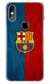 FCB Football Case for iPhone Xs Max logo cut   (Design - 123)