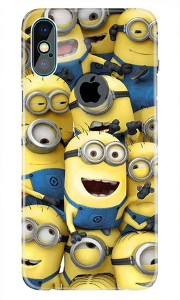 Minions Case for iPhone Xs Max logo cut (Design - 127)