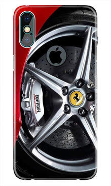 Ferari  Mobile Back Case for iPhone Xs Max logo cut   (Design - 133)
