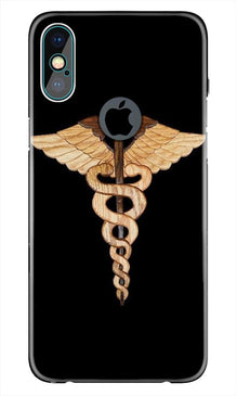 Doctor Logo Mobile Back Case for iPhone Xs Max logo cut   (Design - 134)
