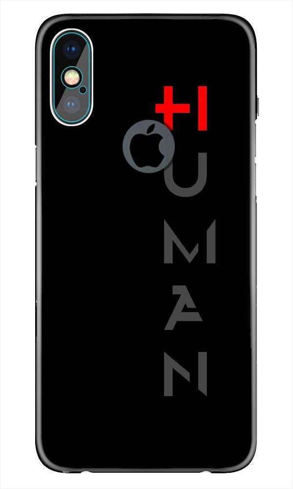 Human Case for iPhone Xs Max logo cut   (Design - 141)