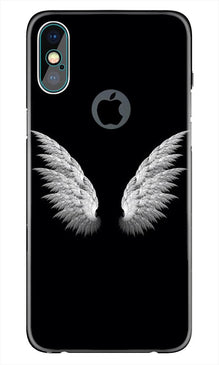 Angel Mobile Back Case for iPhone Xs Max logo cut   (Design - 142)