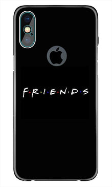 Friends Mobile Back Case for iPhone Xs Max logo cut   (Design - 143)