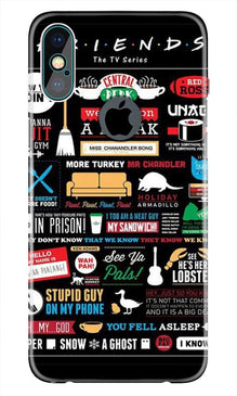 Friends Mobile Back Case for iPhone Xs Max logo cut   (Design - 145)