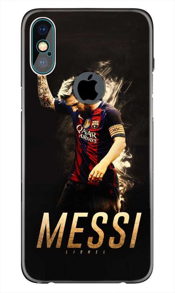 Messi Case for iPhone Xs Max logo cut   (Design - 163)