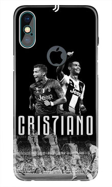 Cristiano Mobile Back Case for iPhone Xs Max logo cut   (Design - 165)