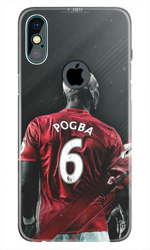 Pogba Mobile Back Case for iPhone Xs Max logo cut   (Design - 167)
