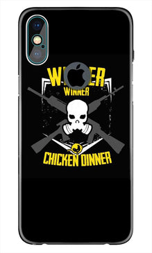Winner Winner Chicken Dinner Mobile Back Case for iPhone Xs Max logo cut   (Design - 178)