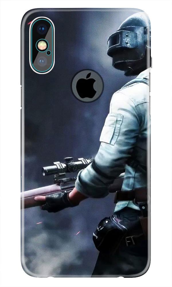 Pubg Case for iPhone Xs Max logo cut (Design - 179)