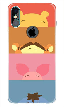 Cartoon Mobile Back Case for iPhone Xs Max logo cut  (Design - 183)