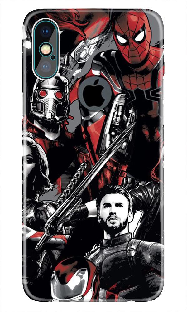 Avengers Case for iPhone Xs Max logo cut  (Design - 190)