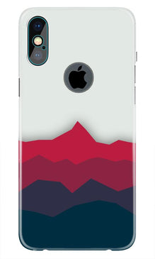 Designer Mobile Back Case for iPhone Xs Max logo cut  (Design - 195)