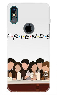 Friends Mobile Back Case for iPhone Xs Max logo cut  (Design - 200)