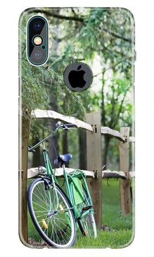 Bicycle Mobile Back Case for iPhone Xs Max logo cut  (Design - 208)
