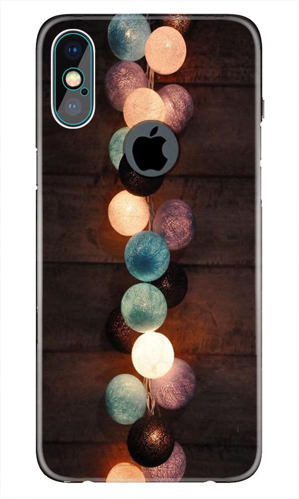 Party Lights Case for iPhone Xs Max logo cut  (Design No. 209)
