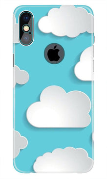Clouds Mobile Back Case for iPhone Xs Max logo cut  (Design - 210)