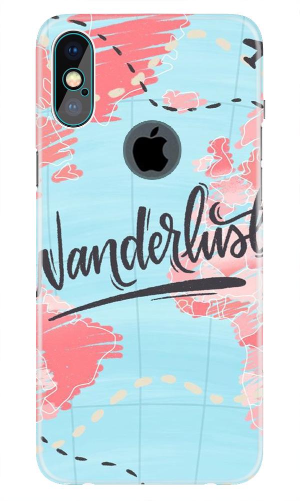 Wonderlust Travel Case for iPhone Xs Max logo cut  (Design No. 223)