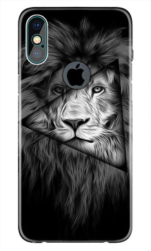 Lion Star Mobile Back Case for iPhone Xs Max logo cut  (Design - 226)