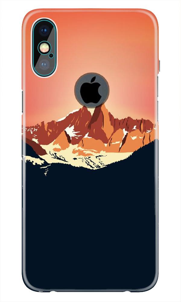 Mountains Case for iPhone Xs Max logo cut  (Design No. 227)