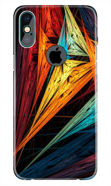 Modern Art Mobile Back Case for iPhone Xs Max logo cut  (Design - 229)