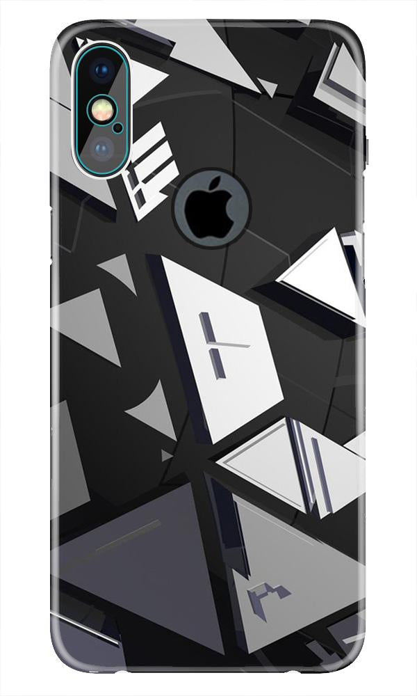 Modern Art Case for iPhone Xs Max logo cut  (Design No. 230)