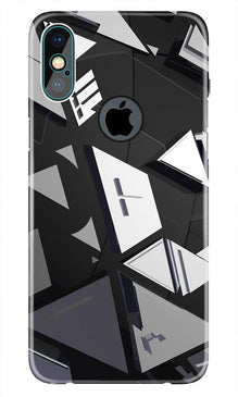 Modern Art Mobile Back Case for iPhone Xs Max logo cut  (Design - 230)