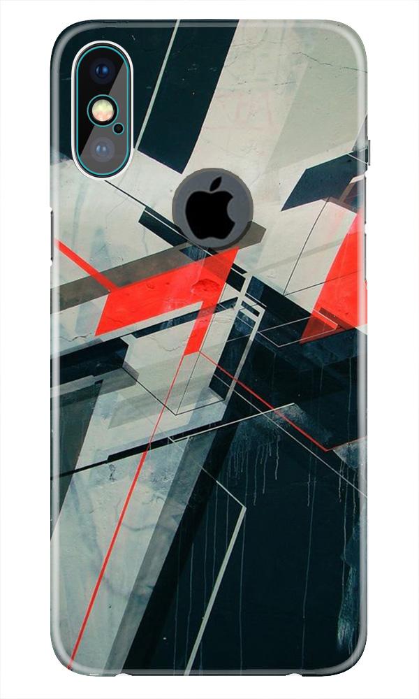 Modern Art Case for iPhone Xs Max logo cut  (Design No. 231)