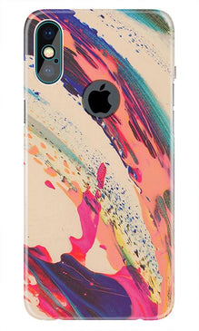Modern Art Mobile Back Case for iPhone Xs Max logo cut  (Design - 234)