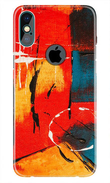 Modern Art Mobile Back Case for iPhone Xs Max logo cut  (Design - 239)