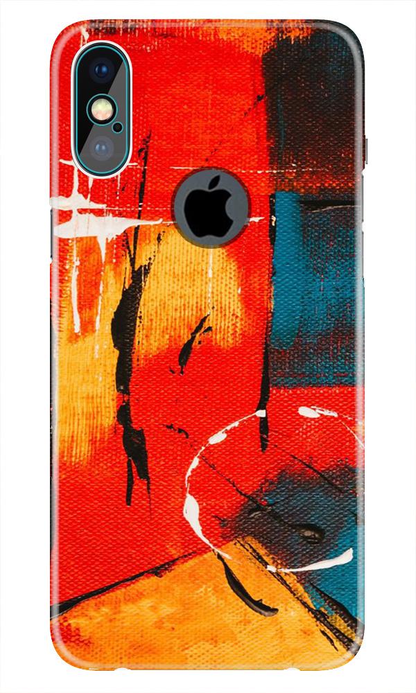 Modern Art Case for iPhone Xs Max logo cut  (Design No. 239)