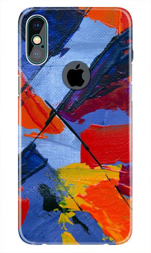 Modern Art Mobile Back Case for iPhone Xs Max logo cut  (Design - 240)