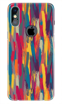 Modern Art Mobile Back Case for iPhone Xs Max logo cut  (Design - 242)