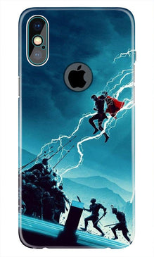 Thor Avengers Mobile Back Case for iPhone Xs Max logo cut  (Design - 243)