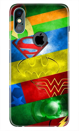 Superheros Logo Case for iPhone Xs Max logo cut(Design No. 251)