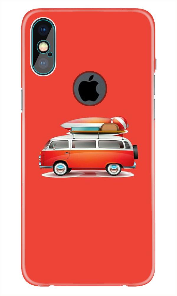 Travel Bus Case for iPhone Xs Max logo cut  (Design No. 258)