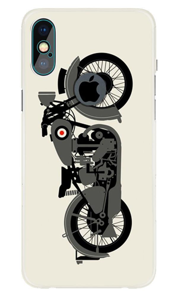 MotorCycle Case for iPhone Xs Max logo cut  (Design No. 259)