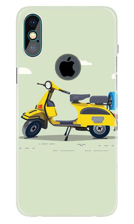 Vintage Scooter Case for iPhone Xs Max logo cut(Design No. 260)
