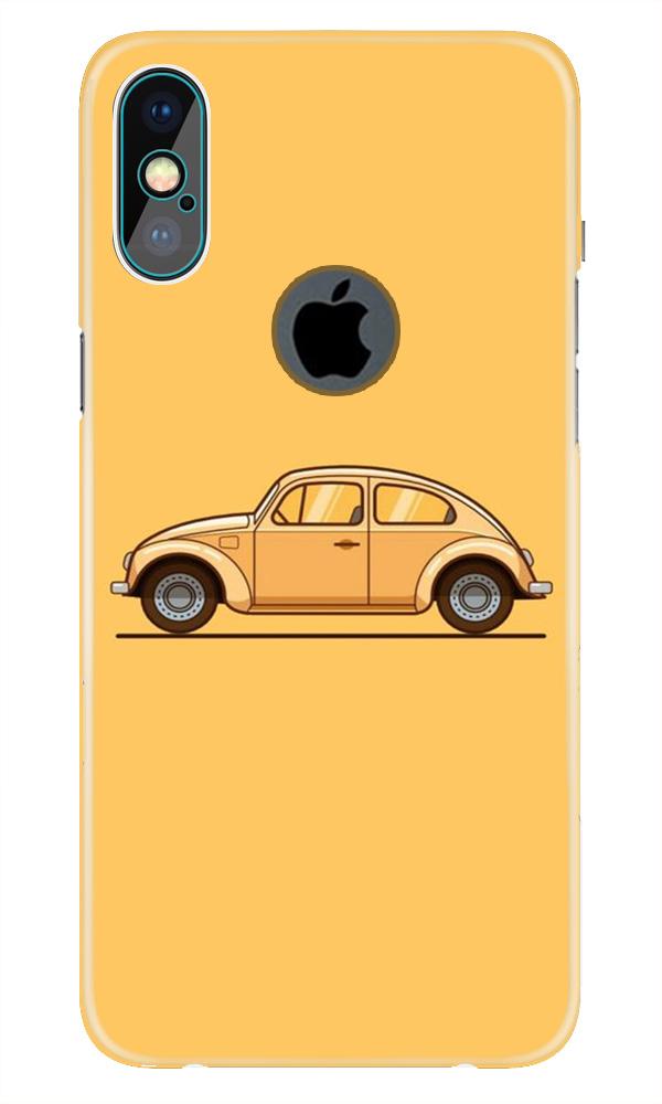 Vintage Car Case for iPhone Xs Max logo cut  (Design No. 262)