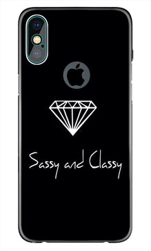 Sassy and Classy Mobile Back Case for iPhone Xs Max logo cut  (Design - 264)