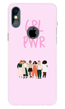 Girl Power Mobile Back Case for iPhone Xs Max logo cut  (Design - 267)