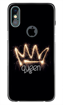 Queen Mobile Back Case for iPhone Xs Max logo cut  (Design - 270)