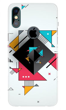 Designer Mobile Back Case for iPhone Xs Max logo cut  (Design - 276)