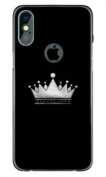 King Mobile Back Case for iPhone Xs Max logo cut  (Design - 280)