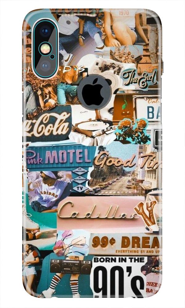 Vintage Design Case for iPhone Xs Max logo cut  (Design No. 284)