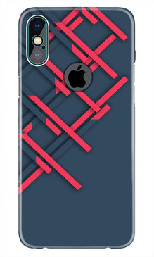 Designer Mobile Back Case for iPhone Xs Max logo cut  (Design - 285)