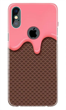IceCream Mobile Back Case for iPhone Xs Max logo cut  (Design - 287)